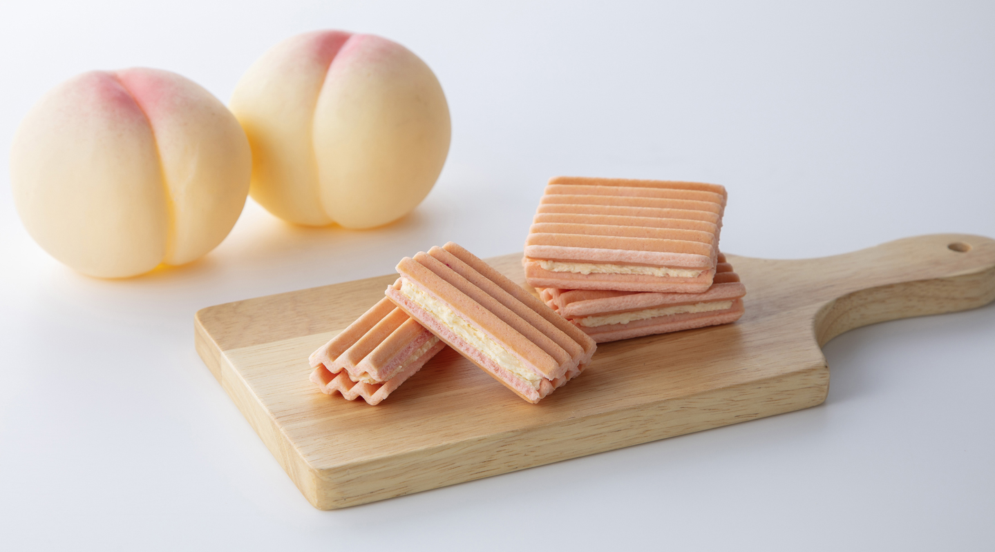 モーモー白桃ワッフル