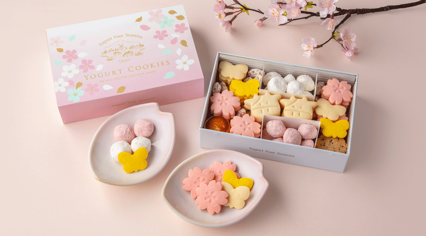 ヨーグルトさくらクッキー缶大1440