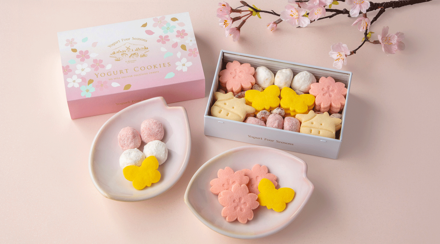 ヨーグルトさくらクッキー缶小1440